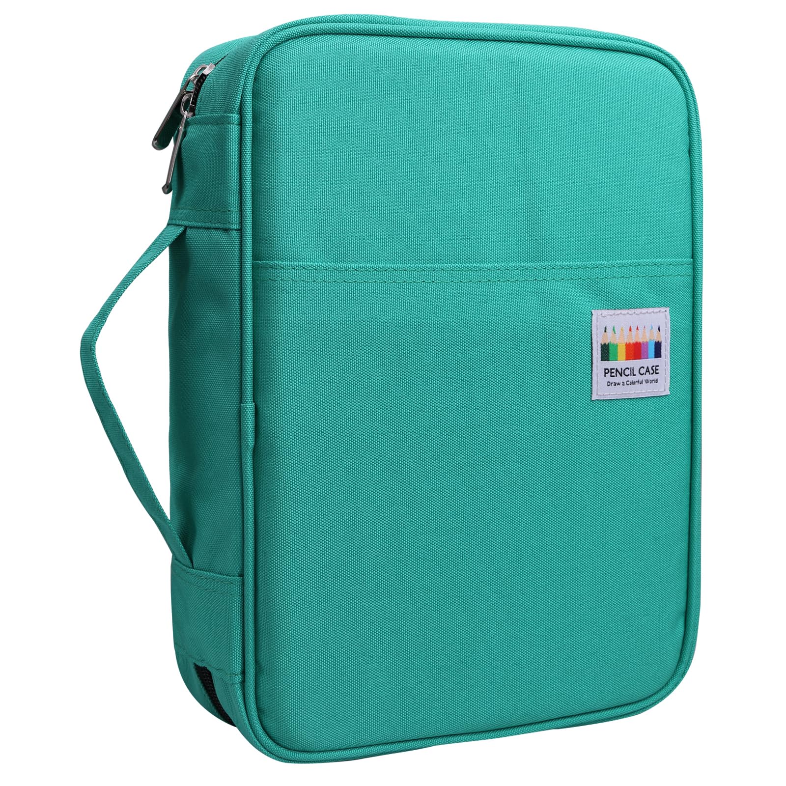 OVAKIA Large Pencil Case, Big Capacity for 220 Pencils Storage Carrying Bag Zipper for Artist Colouring Pencils Stationery (No Pencils)