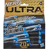 Nerf Ultra Sonic Screamers 20-Dart Refill Pack - Darts Whistle Through the Air - Compatible Only with Nerf Ultra Blasters