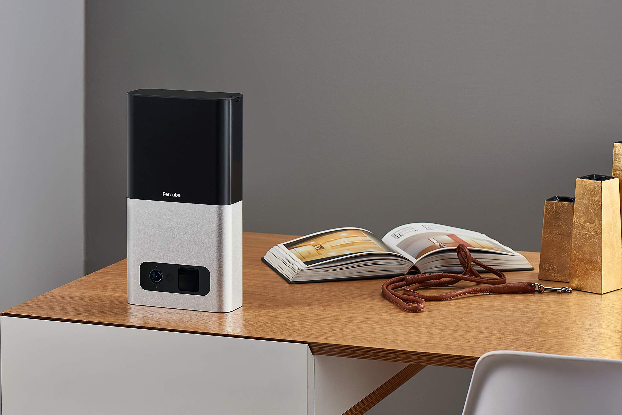 [2017 Item ] Petcube Bites Pet Camera with Treat Dispenser: HD 1080p Video Monitor, 2-Way Audio, Night Vision, Sound and Motion Alerts. For Dogs and Cats, Matte Silver (PB913NVTD) - View 4