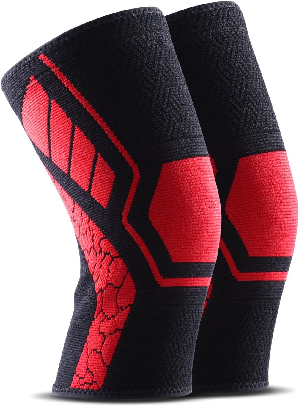 CtopoGo Graduated Compression Knee Sleeve Anti Slip Knee Brace Comfortable Knee Support, Pain Relief for Arthritis Injury Recovery, Ideal for Running, Basketball, Cycling, Hiking