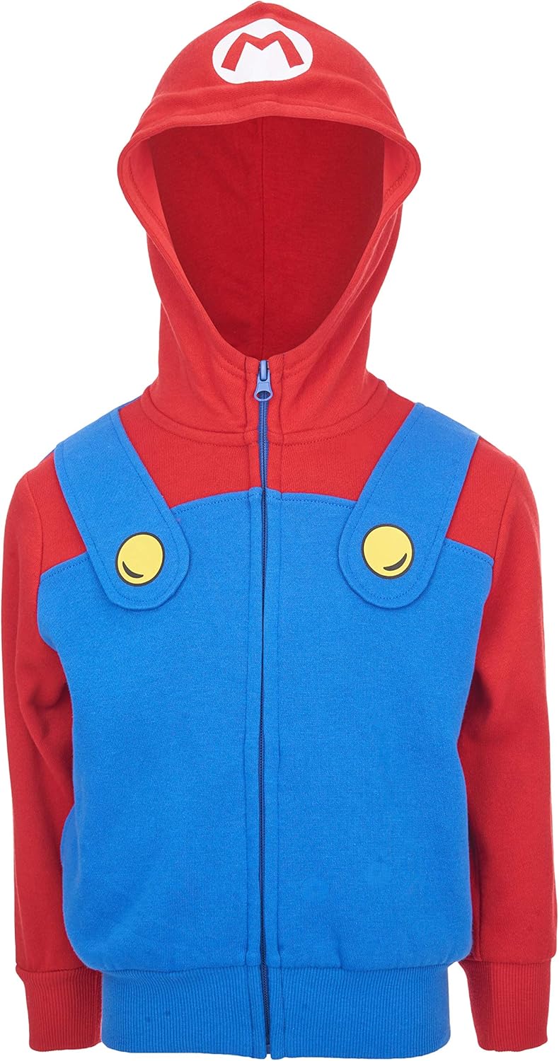 nintendo zip up hoodie