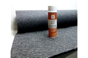 ZXPC 4ft x 15ft Grey Speaker Box Carpet + Spray Adhesive