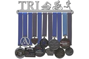 Allied Medal Hangers - Triathlon Figures - Male or Female Figures - Multiple Medal Holder Display Rack