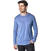 Merino Wool Base Layer Mens - 100% Merino Wool Shirts for Men Thermal Underwear Long Sleeve T-Shirt for Hiking Hunting