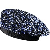 YeeHeen Women Bling Beret Hats Sparkly Sequin Glitter Beanie Hat