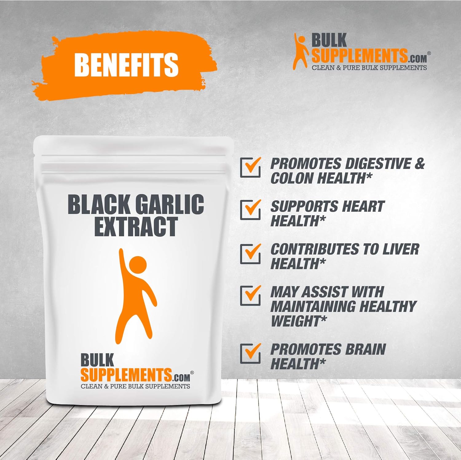 Bulksupplements Black Garlic Extract Powder (500 Grams): Health & Personal Care