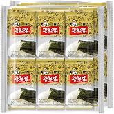 Kimnori Roasted Seaweed Snacks, Sea Salt Jaraekim (24 Pack) – Made in USA, California Roasted – Traditional Korean Style Nori