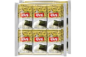 KIMNORI Kwangcheonkim Seasoned Seaweed Snacks – 24 Individual Packs Sheets Premium Natural Roasted Laver Nori 4g 0.14 Ounce 김 のり 海苔 紫菜