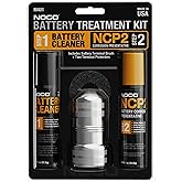 NOCO NCP2 M401 Battery Terminal Cleaning Kit with Battery Corrosion Preventative Spray, Battery Cleaner Spray, Battery Terminal Cleaning Brush, and Anti-Corrosion Washers