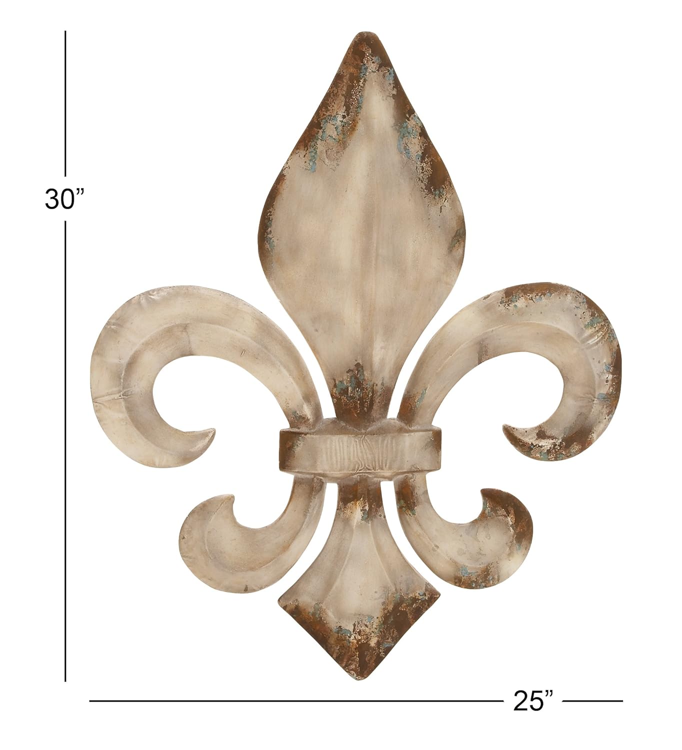 Amazoncom Deco 79 Metal Fleur De Lis Wall Decor 25 By 30 Home