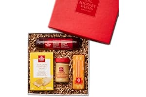 Hickory Farms Beef Hickory Selection Gift Box | Small Gift Box | Meat & Cheese Sampler | Gourmet Food Gift Basket Perfect For