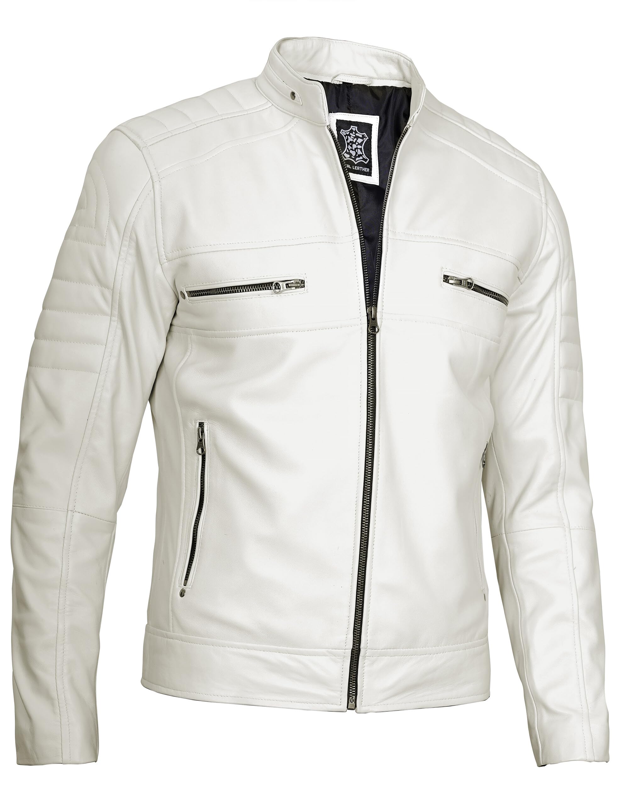 Decrum Motorcycle Jacket - Leather Jacket Men