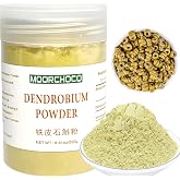 MOORCHOCO 250g/8.81oz Huoshan Dendrobium Powder Candidum Suitable for Making Tea Daily Home Office Standing,Dendrobium Officinale Powder
