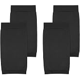 2 Pairs Tattoo Cover up Sleeve, 7.1 X 3.5 Inch Forearm Concealer Support, Tattoo Aftercare UV Protection over Sleeve Elbow Sleeves for Women Men(Black)