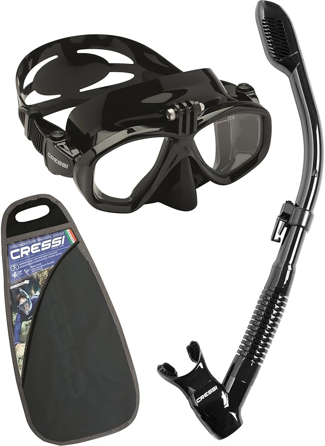 Cressi Action Snorkeling Combo Set, Black, One Size Amazon.co.uk