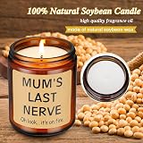 wompolle Mothers Day Gifts Candle for Mum Humorous Quote view 2