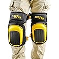 COOLJOB Professional Knee Pads, Heavy Duty Foam Padding Gel Construction Rodilleras with Strong Velcro Straps, Comfortable Knee Protection with Storage Bag for Painter Carpenter Flooring Work, 1 Pair