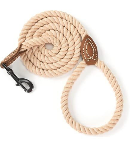 Handmade Cotton Dog Leash By Lionet Paws – Unique & Comfy For Small, Medium, Large Dogs - View #6