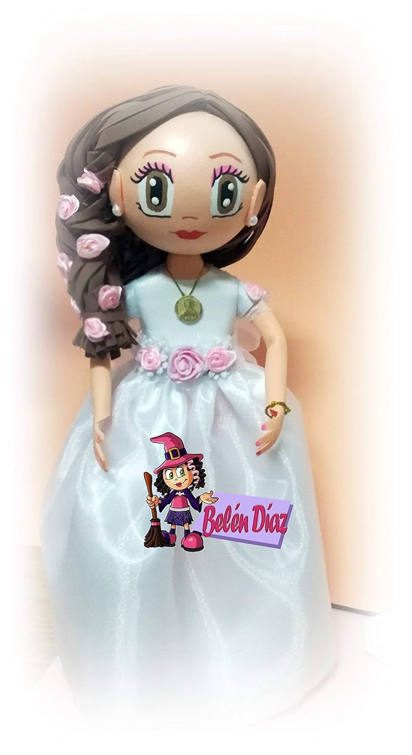 Fofucha Mi primera Comunión niña muñeca artesanal 35 cms Productos Handmade Productos Handmade Juguetes y juegos