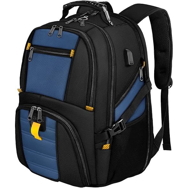 50L Travel Backpack For Men & Women - Fits 17" Laptop, TSA Approved, Water Resistant - View #10