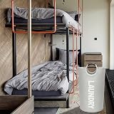DOKEHOM 82L Large Collapsible Laundry Basket with Aluminum Handle Grey view 8