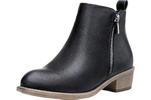 Jeossy Women's Ankle Boots, Classic Low Heeled Short Booties, Casual Comfortable Boots