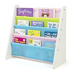 Humble Crew 4-Tier Kids Bookshelf, White