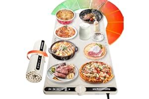 ALFOLO Warming Mat for Food Extra Large 31.5" Electric Warming Tray Warmers for Parties Buffet Portable Food Warming Mat Heating Mat for Food,Sourdough Warmer Defrosting Tray, 8s Fast Full Heat 9 Temp