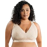 PARFAIT Adriana P5482 Women's Curvy and Full Bust Supportive Wire-Free Lace Bra