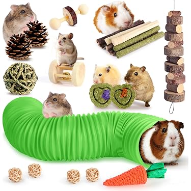 Hamster Tunnel Toy Wooden Guinea Pig Tunnel Tube Creative Funny