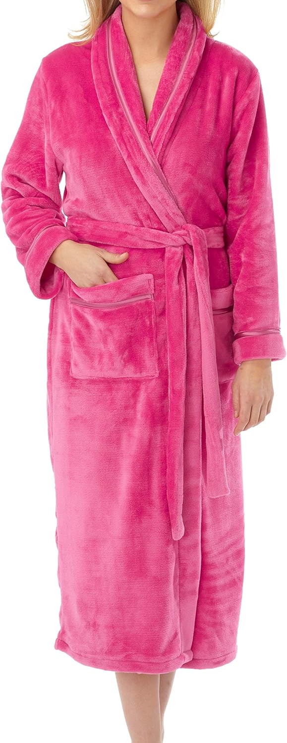 bademantel aus fleece damen