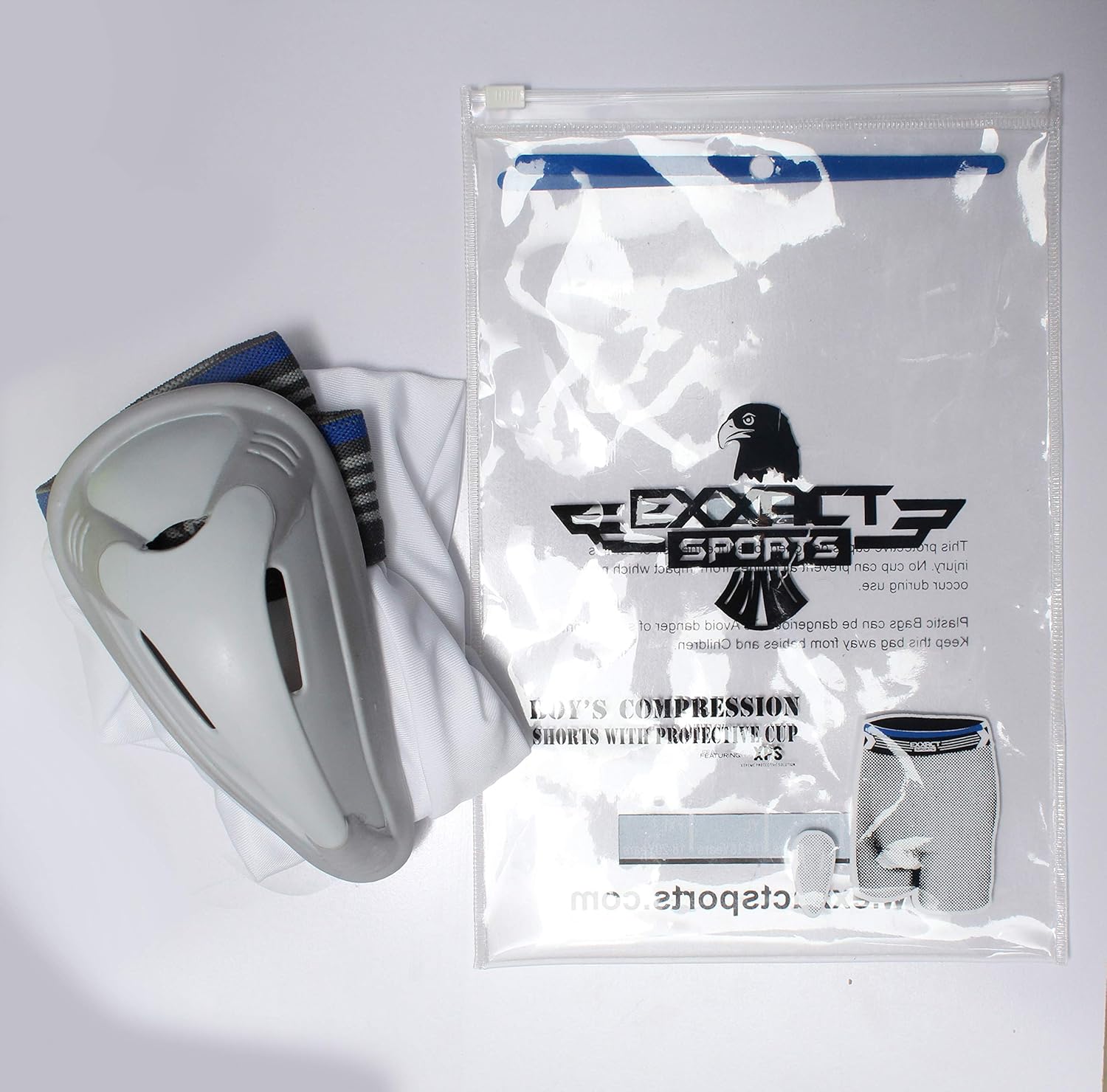 Youth XLarge Exxact Sports Compression Shorts Flex Supporter with Hard