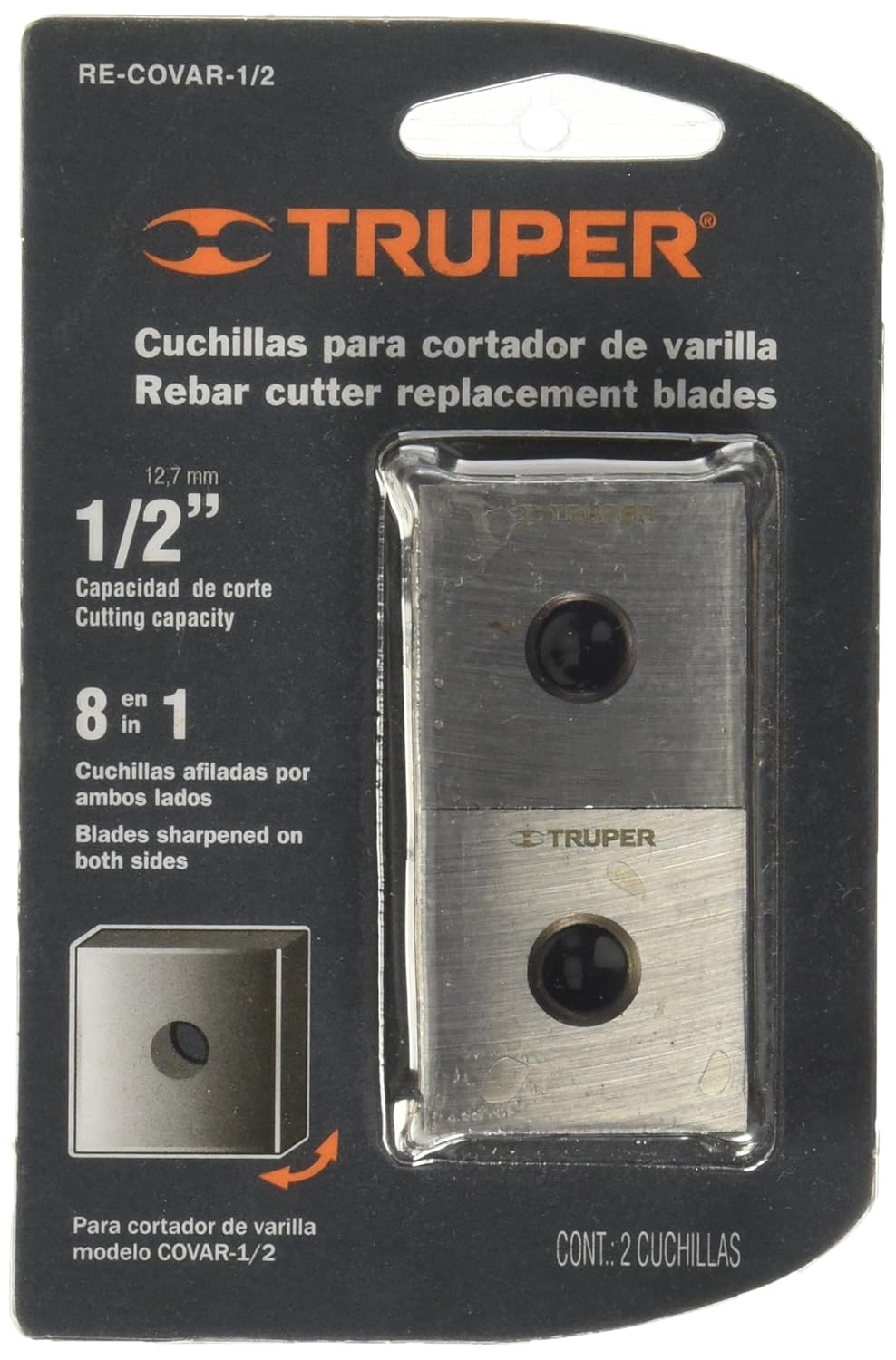 TRUPER RE-COVAR-1/2 Spare Blades for Rebar Cutters 1/2
