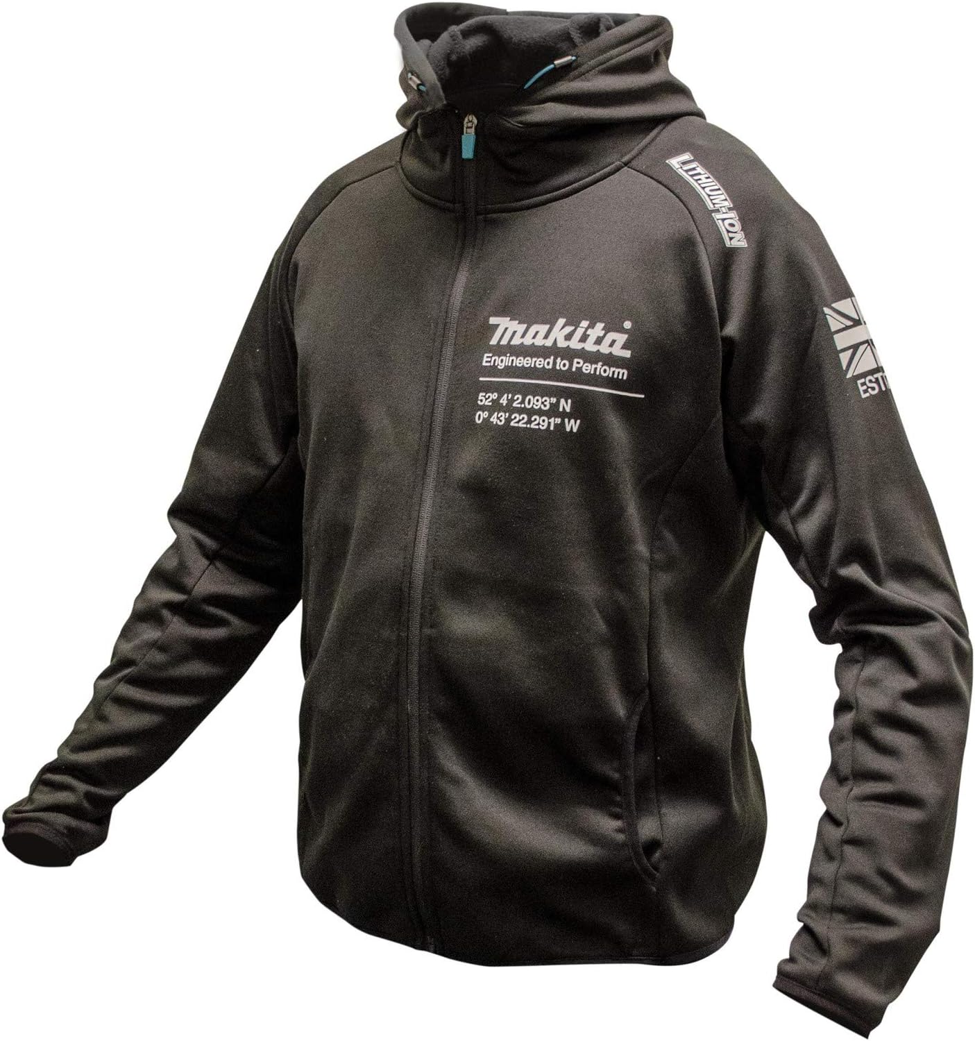 Makita LXT Black Zip Up Sports Hoodie Jacket XL/XXL Extra Extra Large
