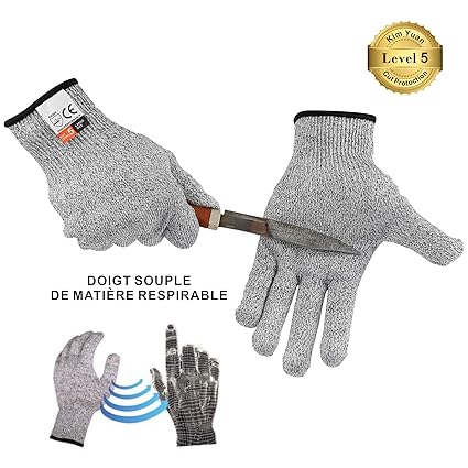 Kim Yuan Schnittfeste Sicherheit Handschuhe - high Performance Lebensmittelqualität Level 5 Schutz, für Oyster Shucking, Fisc