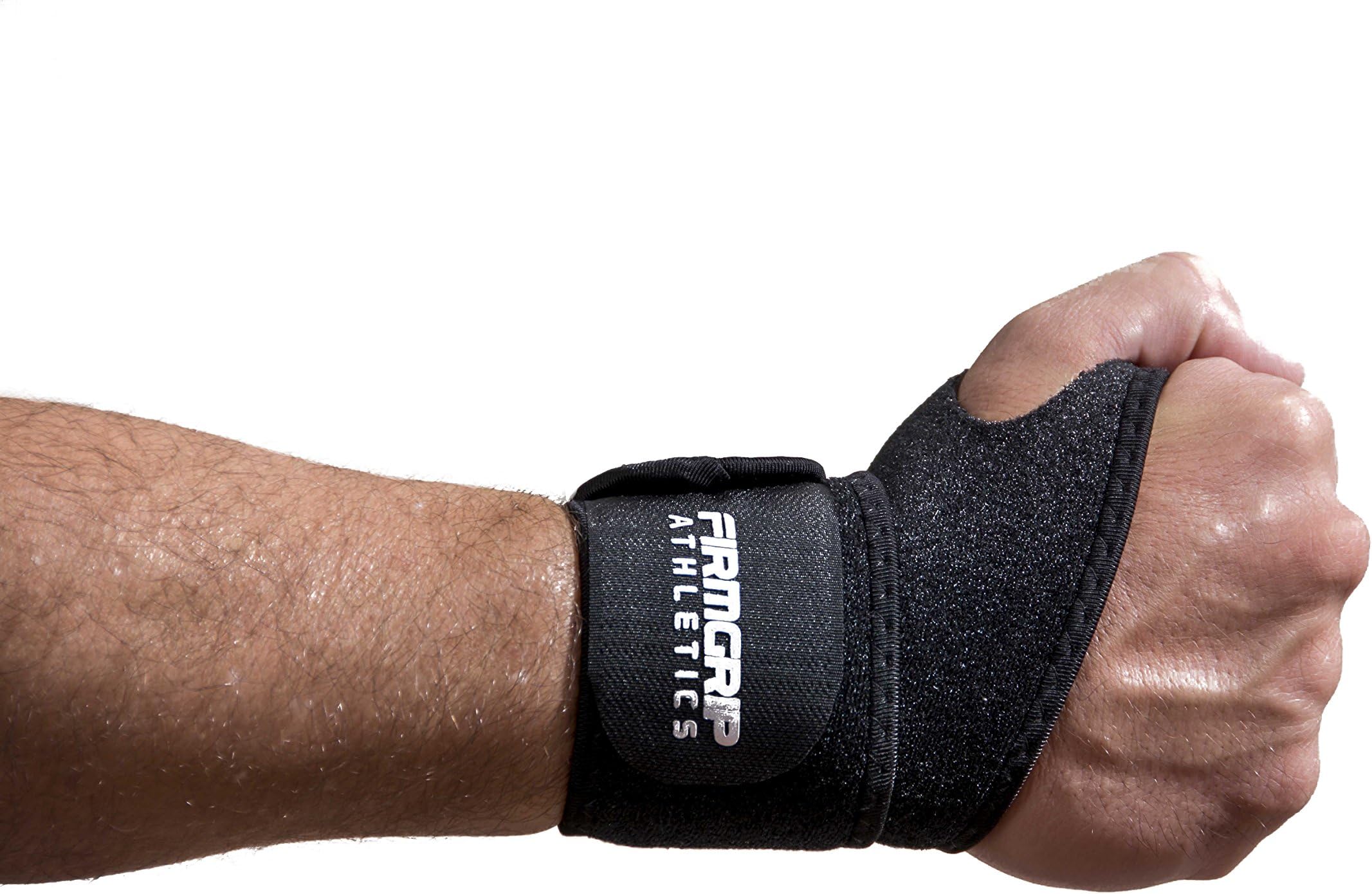 FirmGrip Athletics Wrist Support Straps Wraps Bands (2 Pack) for Lifting Crossfit Workouts Sports Men and Women