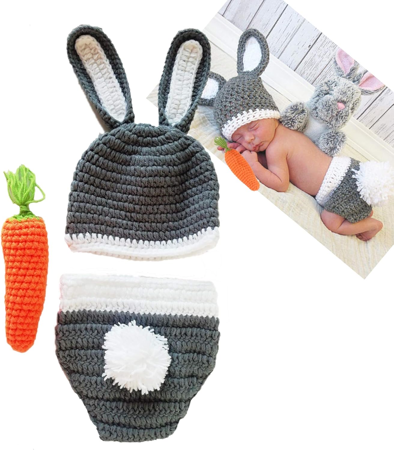 crochet bunny baby outfit