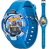 Hot Wheels Kids Watch – Light-Up LCD Display, Adjustable Comfortable Strap, Collectible Tin – Perfect for Boys and Girls