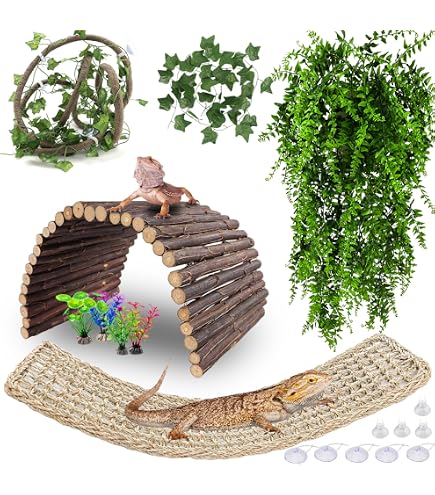 Romansk Reptilien Klettergerüst - Naturharz-Simulation, Dekoration Für Terrarium Von Bartagame & Gecko
