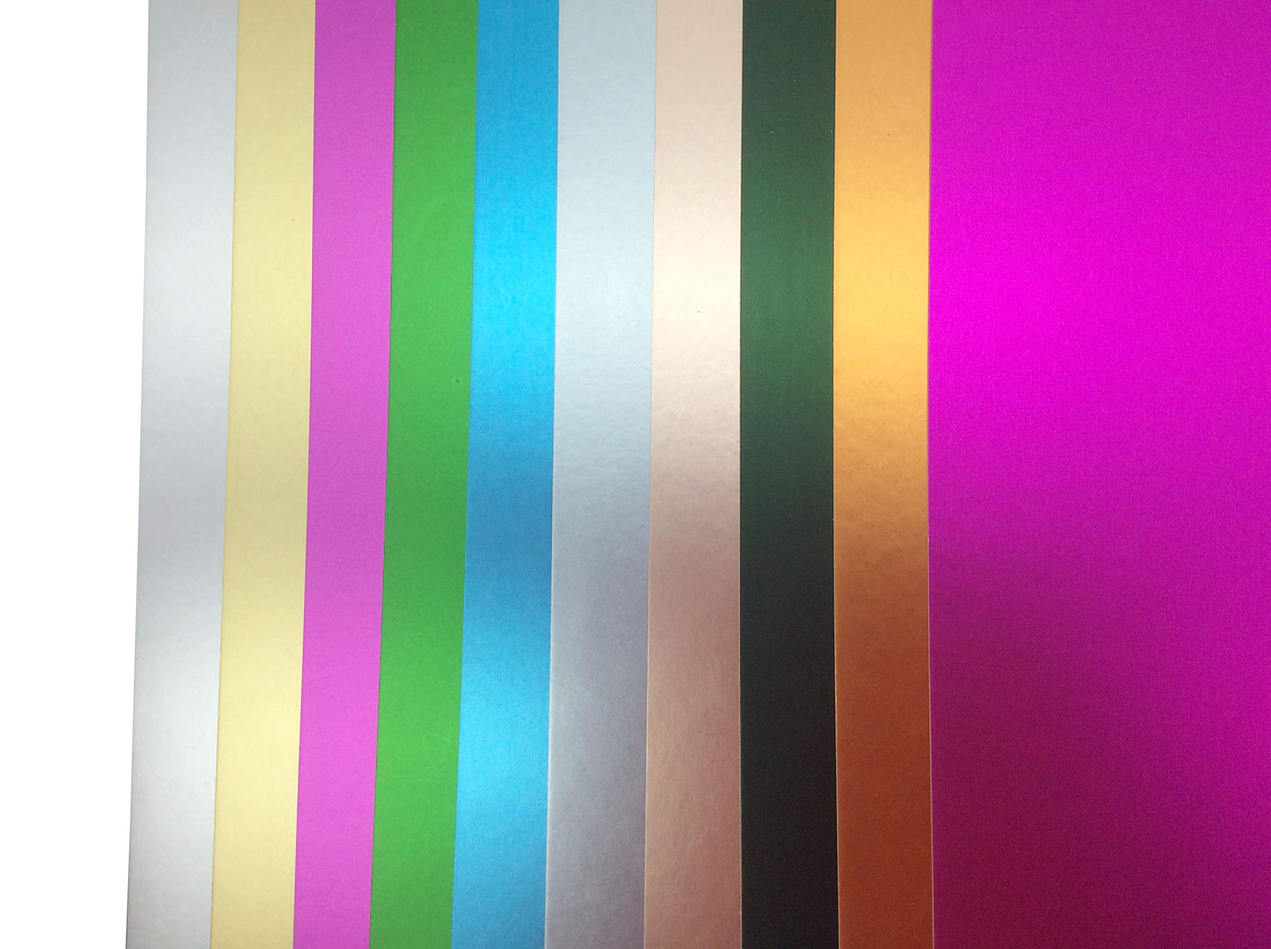 10pcs A4 Sheets Mixed Colours Matte Mirror foil Cardstock Card Making DIY Material Sparkling Craftwork Scrapbooking Gift Wrapping Box Tissue Paper Sheets for Wrapping