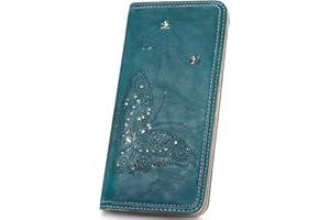 KITEVIUN Bifold Womens Wallet RFID Blocking Slim Wallets for Women with Zipper Butterfly Design Wallet Women