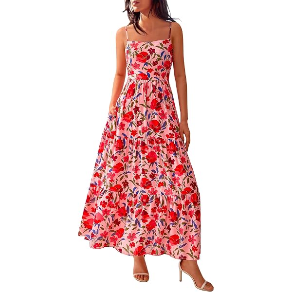 casual summer dresses on sale Womens Maxi Sundress Sleeveless Smocked Tiered Tank A-Line Loose Plain Swing Beach Dress Beige at Amazon Women's Clothing store Category:Black Blouse with Black Faux Bolero Only Sequin designer gown | Product Description 826evergreenselects