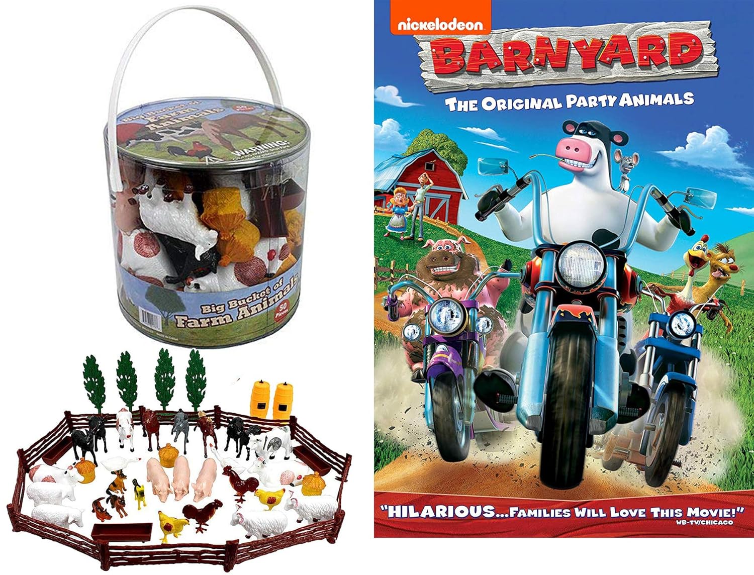 Amazon Com On The Barn Animal Figures Barnyard Original Party