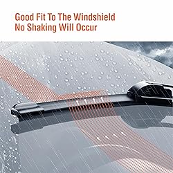 WOWIPER 22"+20" Silicone Wiper Blades Replacement