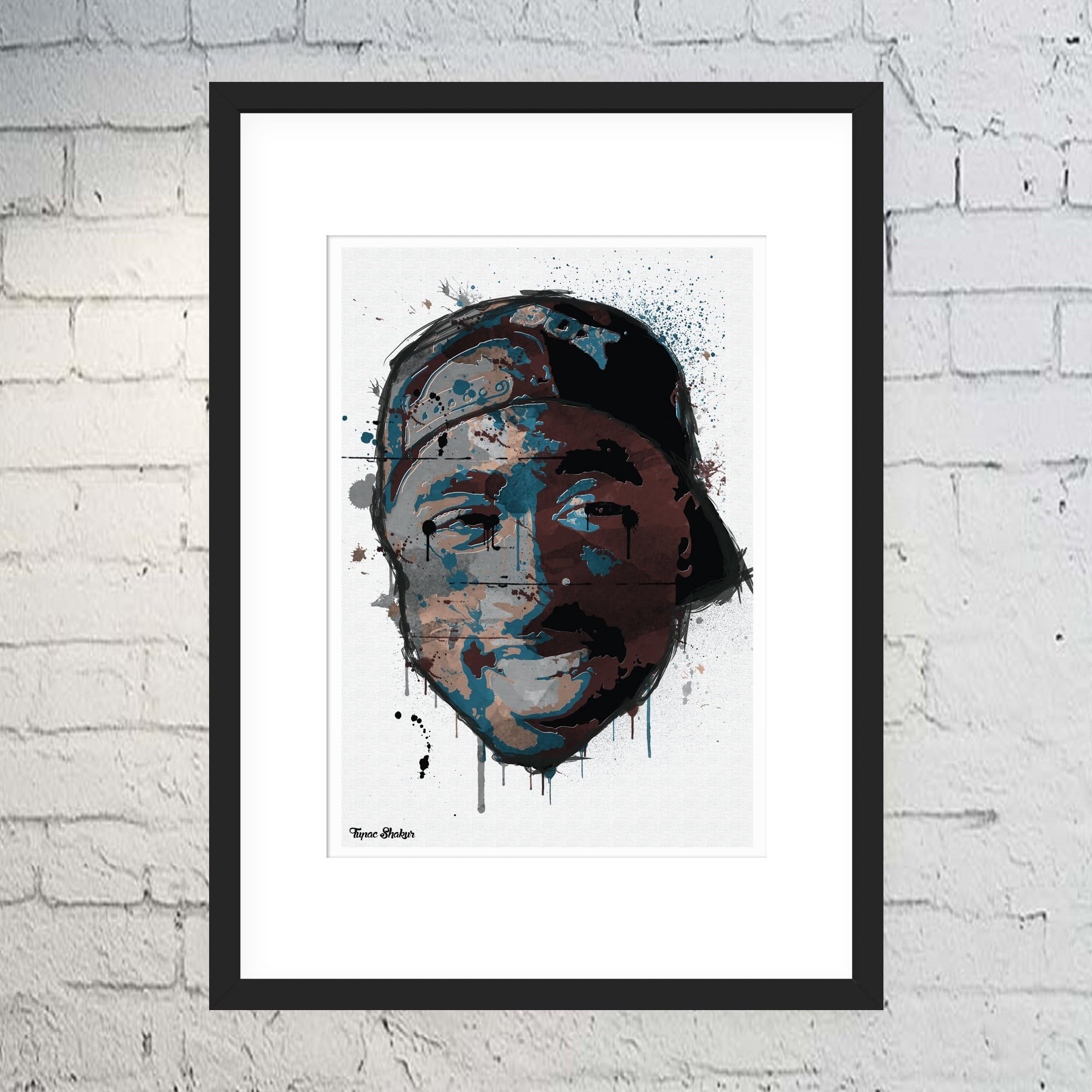 Dibbs Clothing 2Pac Artwork / 2Pac Print/Tupac Poster/Hip-Hop Art/Graffiti Print/Framed or Unframed/Digital Art Poster/Street Art/Poster