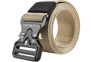 KingMoore Men's Tactical Belt Heavy Duty Webbing Belt Adjustable Military Style Nylon Belts
