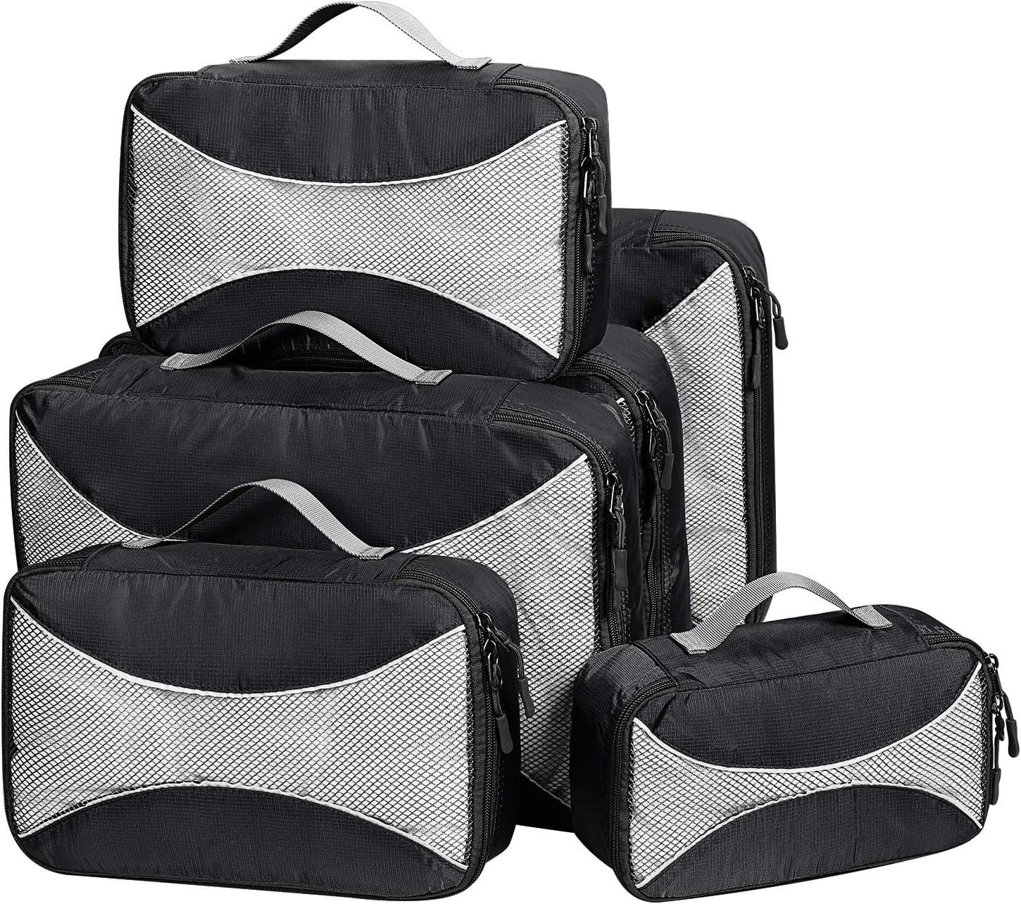 G4Free 4pcs/6pcs/7pcs Packing Cubes Suitcase Organiser Packing Bags Luggage Organiser Value Set for Travel Home Storage ((1S+2M+2L+1XL)-6PC - Image 3