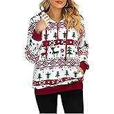 MYHALF Womens Sherpa Pullover Oversized Fuzzy Hoodie with Pockets Double Fleece Sweatshirt Plaid Fluffy Coat Winter Outerwear