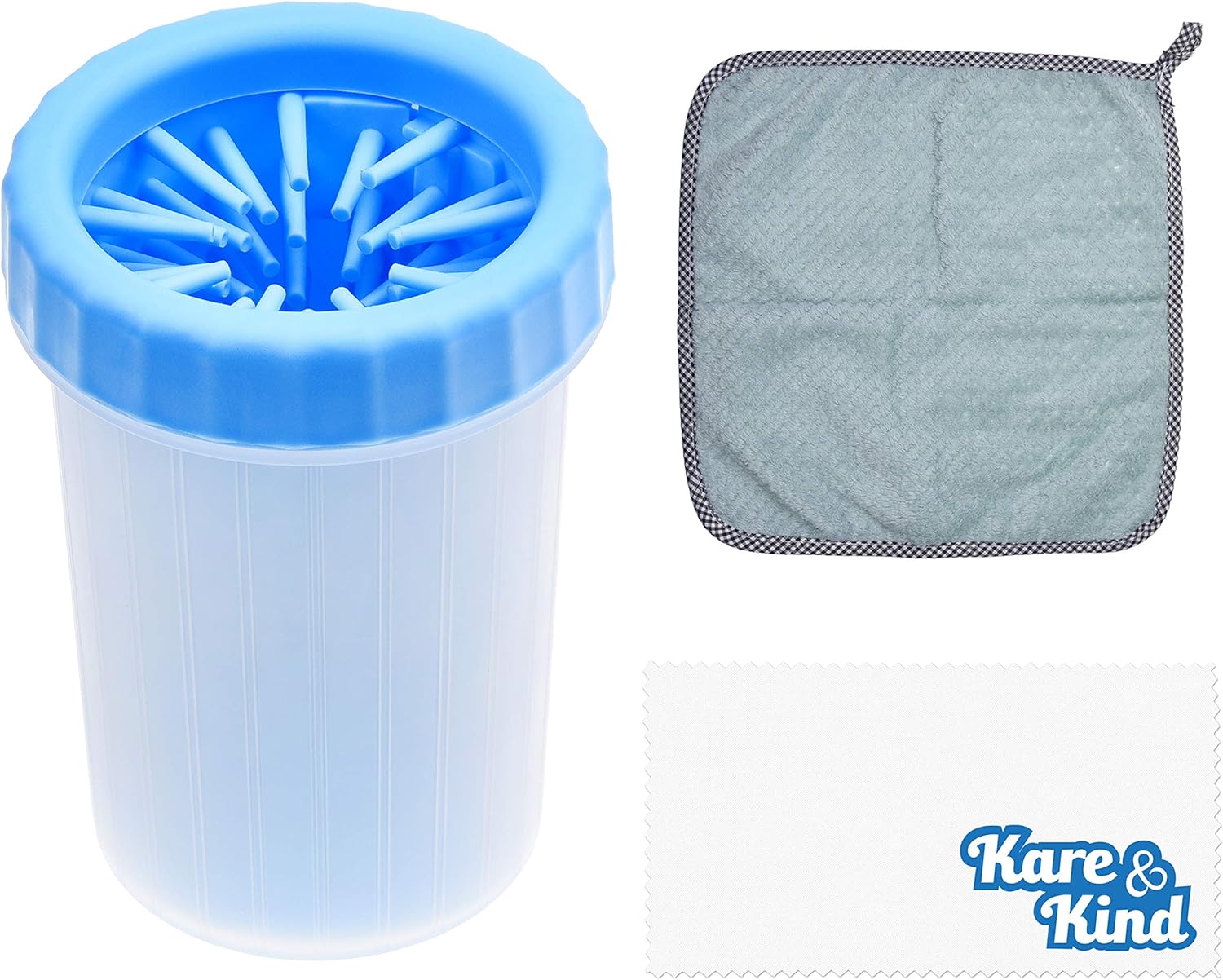 Kare & Kind Dog Paw Cleaner, Portable Washer Pet Cleaning Brush for Bathing and Grooming, Removes, Dirt, Mud, Debris - Image 3