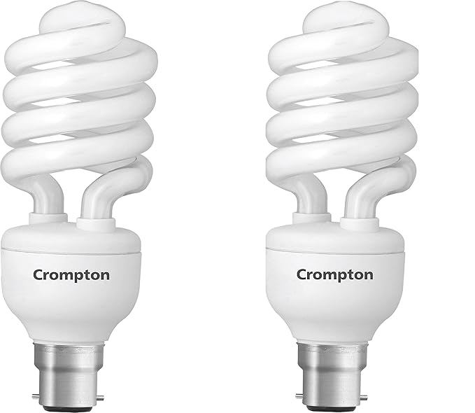 Crompton CFL25DFSPRL65-H-BO 25-Watt Spiral CFL Lamp (Pack of 4, Cool Day Light)